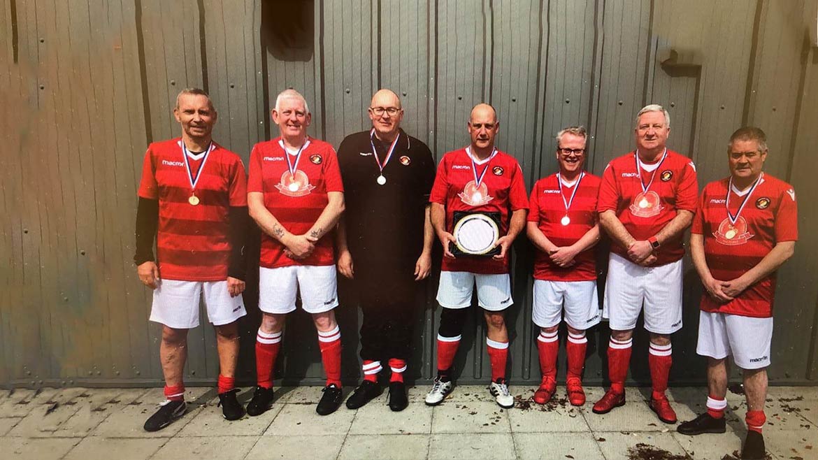 Walking football squad add first silverware